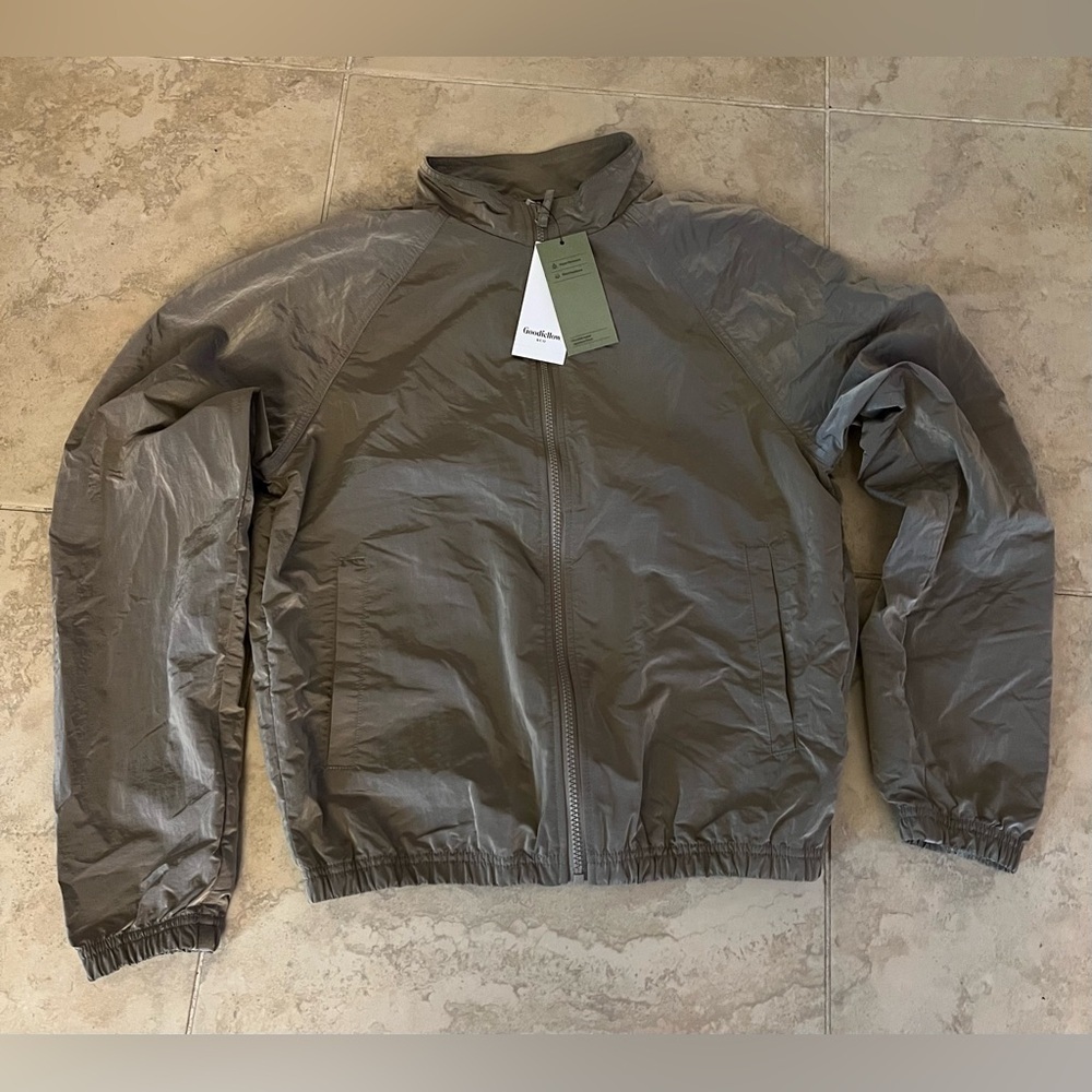 Goodfellow & Co Gray Windbreaker Jacket
